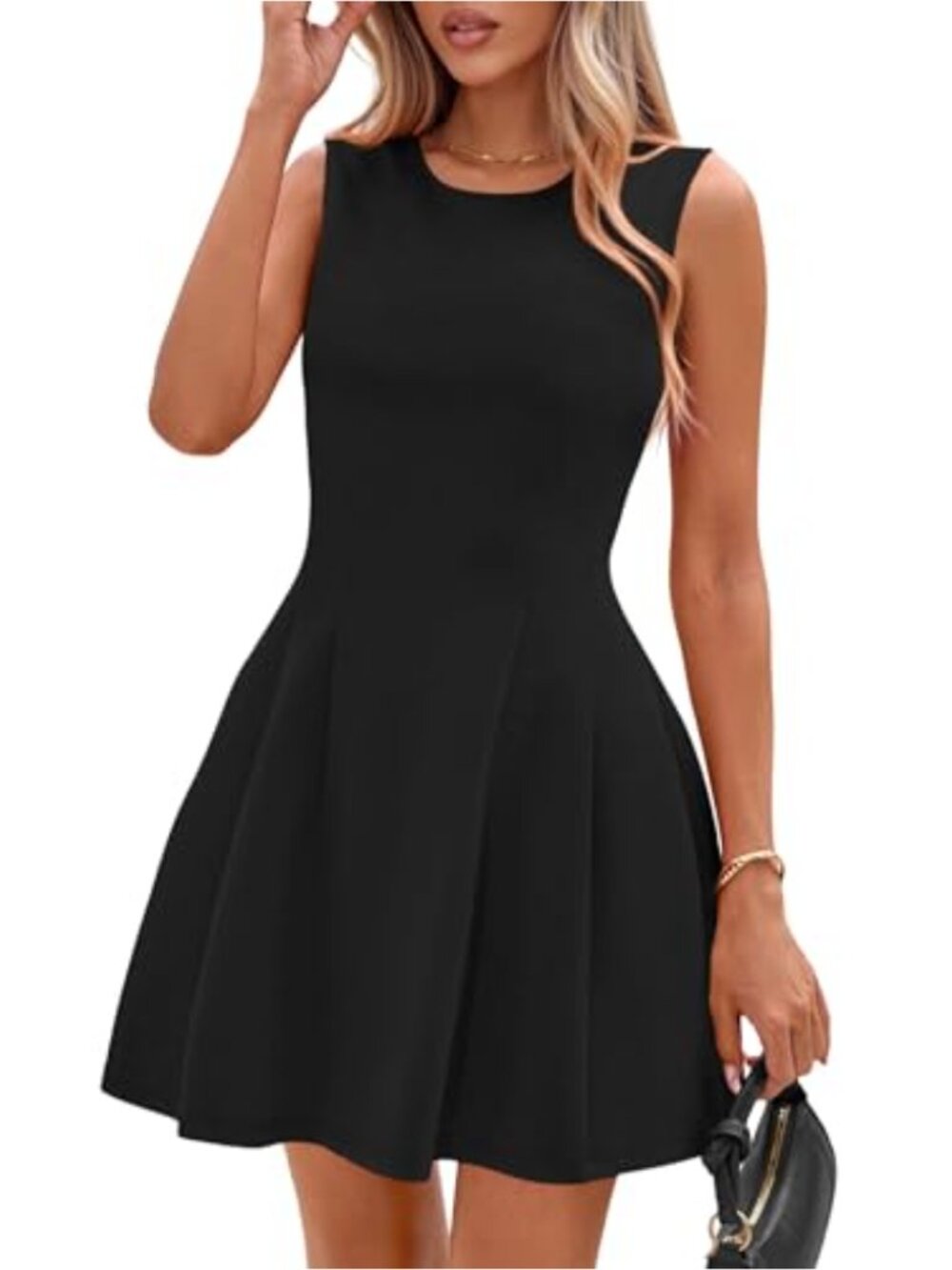 A Line Fit & Flare Sleeveless Cocktail Dress Women